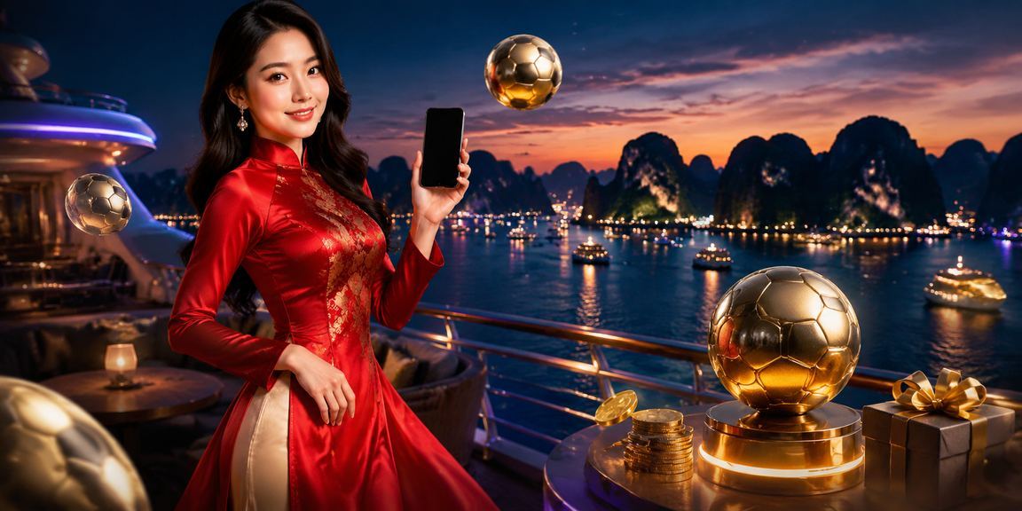 Người dùng xem cá cược bóng đá trên di động tại vịnh Hạ Long