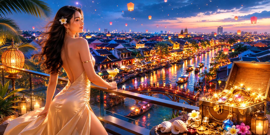 Giao diện cá cược trực tuyến tại Hà Nội với đèn lồng truyền thống